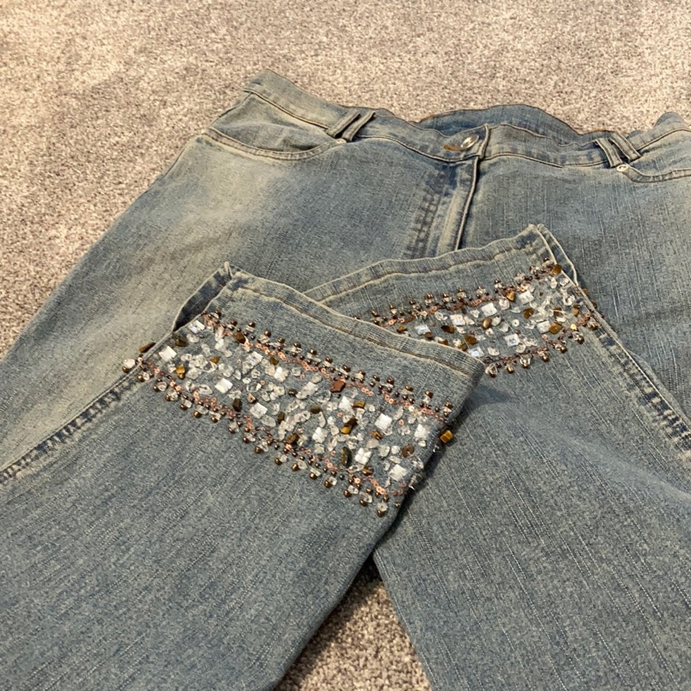 Sequin jeans